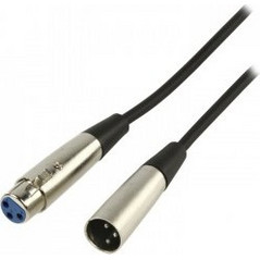 XLR 3pin Canon Male To Female Cable 1.5m Victronic Τ1902-008 Καλώδιο Ήχου