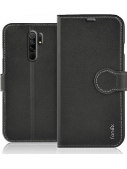 Fonex Identity Book Δερματίνης Μαύρο (Redmi 9)