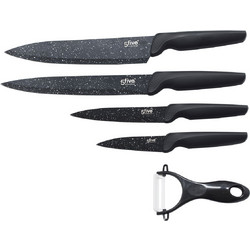 Μαχαίρια Κουζίνας + Αποφλοιωτής (Σετ 5τμχ) F-V SS Knives 151268