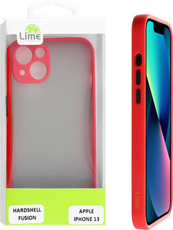 Lime Θήκη Iphone 13 6.1 Hardshell Fusion Camera Guard Red With Black Keys