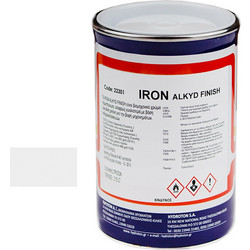 Hydroton Iron Alkyd Finish Βερνικόχρωμα Μετάλλου Λευκό Ral-9003 Gloss 0.75lt