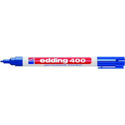 Μαρκαδόρος Edding 400 Ανεξίτηλος 1mm Μπλε