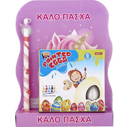 Bunny's Παιχνιδολαμπάδα Σετ 6 Αυγά για Βάψιμο DIY