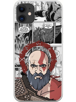 Θήκη God Of War Kratos iPhone 11 Flexible TPU (Διάφανη Σιλικόνη)