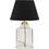 HomeMarkt HM7583.02 Πορτατίφ Ε27 Μαύρο Διαφανές Φ22xΥ30cm