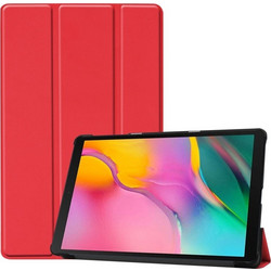 Θήκη Trifold Smart View και πίσω TPU για Galaxy Tab A 10.1 2019 T510 / T515 - κόκκινο