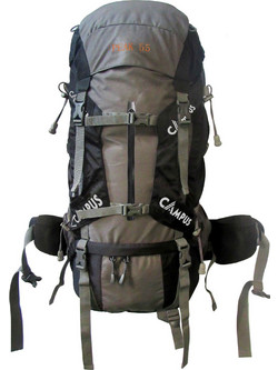 Campus Peak Αδιάβροχο Ορειβατικό Σακίδιο 55lt Γκρι
