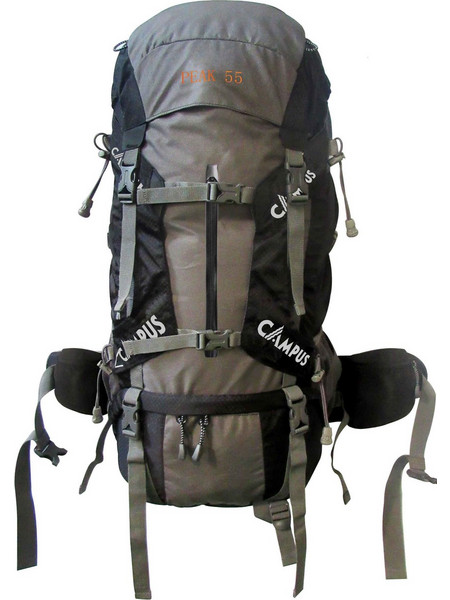 Campus Peak Αδιάβροχο Ορειβατικό Σακίδιο 55lt Γκρι