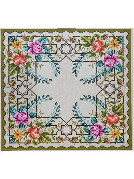 ΚΑΡΕ 03.27 (SIZE 90X90) ΛΕΥΚΟ ΜΕ ΧΡΥΣΟΚΛΩΣΤΗ