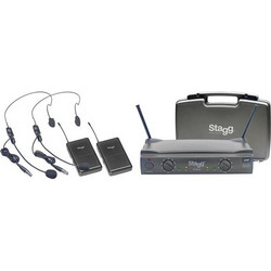 Stagg SUW-50-HH-FH Σετ 2 Ασύρματα Χειλόφωνα Πέτου 6.35mm