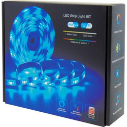 ΤΑΙΝΙΑ LED 12V/24W ΕΞΩΤΕΡΙΚΟΥ ΧΩΡΟΥ IP65 72L 5050 PU KIT FULL COLOR ME WIFI CONTROLLER IP65 ILL