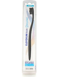 Elgydium Eco Style Recycled Soft Οδοντόβουρτσα Μαύρη