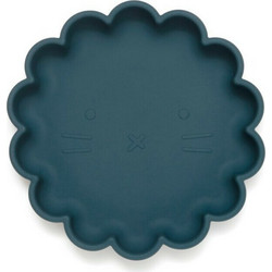 Petit Monkey Πιάτο Σιλικόνης Lion Balsam Blue