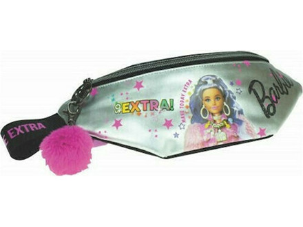 Gim Barbie Παιδικό Τσαντάκι Μέσης Ασημί 349-73240