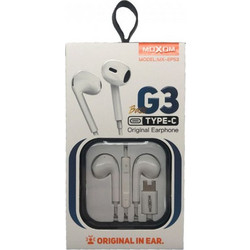 Moxom MX-G3 Handsfree Earbud USB-C White