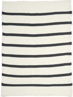 Mamas & Papas Monochrome Κουβέρτα Αγκαλιάς Πλεκτή 70x90 Λευκή
