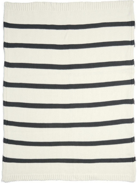 Mamas & Papas Monochrome Κουβέρτα Αγκαλιάς Πλεκτή 70x90 Λευκή