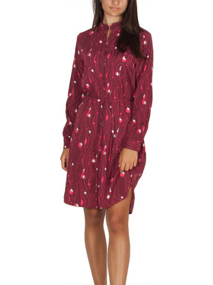 Soft Rebels Faith Mini Καθημερινό Φόρεμα Μπορντό 418-757