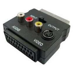 Scart 3XRCA + SVHS + switch adapter SCART 60 (OEM)
