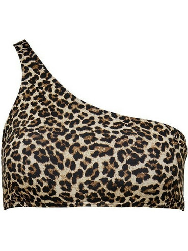 Only Bikini Top Strapless Animal Print Καφέ 15250990