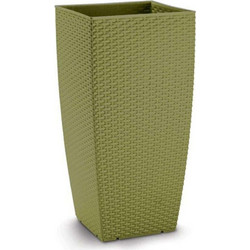Mastershop Natura Κασπώ Πλαστικό Olive ΠΡ31x31x56.5cm 10.07.0110