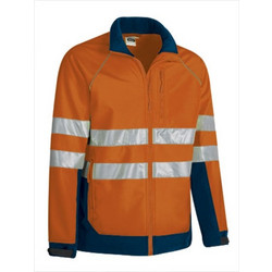Μπουφάν Softshell Υψηλής Ορατότητας Πορτοκαλί