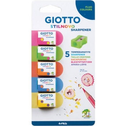 Giotto Stilnovo Ξύστρα Fluo Σε Blister 5Τμχ 000024200