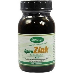 Sanatur Σπιρουλίνα με Ψευδάργυρο 100 Ταμπλέτες
