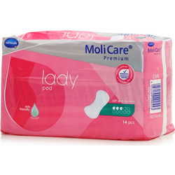 Hartmann MoliCare Premium Lady Pad Σερβιέτες Ακράτειας 3 Σταγόνες 14τμχ