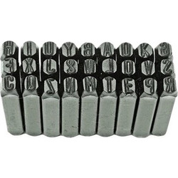Hand stamp puncher alphabet 8mm (20971)