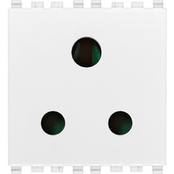 Πρίζα Sicury 2P+T 5A UK Λευκή Eikon