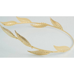 Kostibas 4512-619X, Στέκα μαλλιών, Μεταλλικό, ΤΕ, Φύλλα, Χρυσό