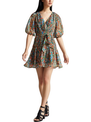 Ted Baker Tiania Mini Καθημερινό Φόρεμα Πολύχρωμο 259808