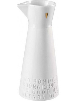 Κανάτα Bon Apetit Small LBTRD0011869 Φ7x16cm 200ml White-Gold Raeder Πορσελάνη