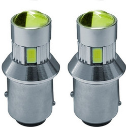 Simoni Racing BAY15d White LED 12V 2τμχ