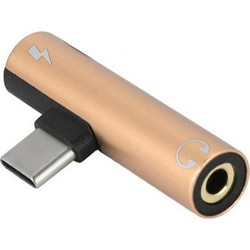Type-C to Type-C+Audio Adapter (Gold)
