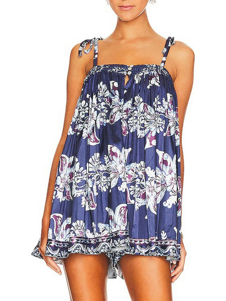 Free People Rule The World Romper Γυναικείο Νυχτικό Navy Μπλε FP8921CYS-NAVY COMBO