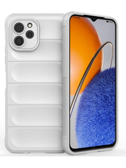 Θήκη Huawei Nova Y61 Mad Mask Rugged Armor από σκληρό Premium TPU λευκό