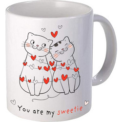 You are my swettie με γατούλες Κούπα Βαλεντίνος