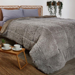 WhiteEgg Κουβερτοπάπλωμα Υπέρδιπλο 220x240 Ribbit-4 Grey