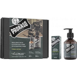 Proraso Cypress & Vetyver Beard Set Beard Shampoo 200ml + Beard Balm 100ml