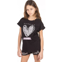 District75 Παιδικό T-Shirt Κοντομάνικο Μαύρο 123KGSS-691-071