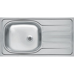 Ανοξείδωτος Νεροχύτης Inox Σατινέ MartinHome Μ43.5xΠ76cm Ασημί AE 7650
