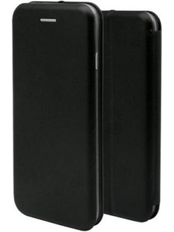 Samsung Galaxy S7 EDGE - Slim Magnetic Book Leather Stand Case- Black (oem)