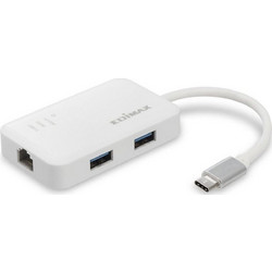 Edimax EU-4308 USB Hub 3.0 USB-C με 4 Θύρες USB-A / Ethernet