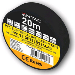Entac Ταινία 19mm x 20m Μαύρη - Μονωτική Ταινία