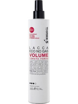 Faipa Three Hair No-Gas Volume Strong Hold Λακ Μαλλιών Δυνατό Κράτημα 300ml