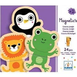 Djeco Ξύλινα Μαγνητάκια Ζώακια Ζούγκλας 03118