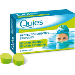 PharmaQ Quies Ωτοασπίδες από Σιλικόνη Κατάλληλες για Κολυμβητές, 3 ζευγάρια