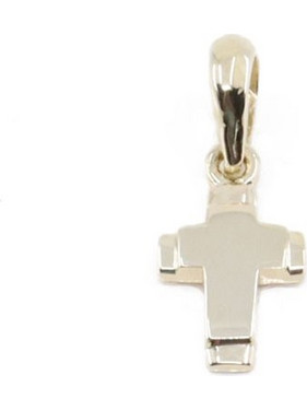 Σταυρός μικρός 14 Κ al'oro σε κίτρινο χρυσό, CX345